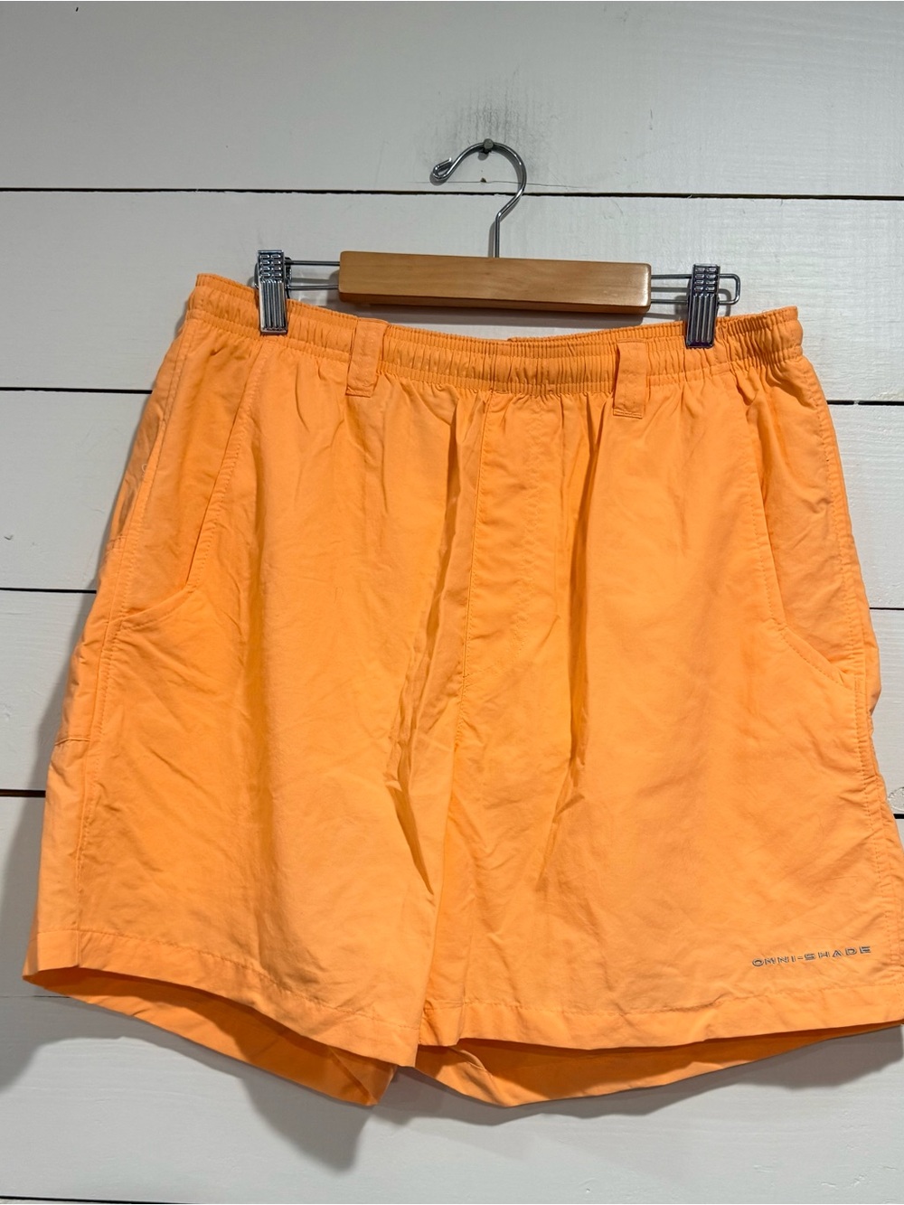 Columbia PFG Peach-Orange Performance Shorts